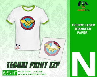 100 Sheets - Neenah Techni-Print EZP Laser Heat Transfer Paper - Iron On Transfer Paper 8.5 X 11"