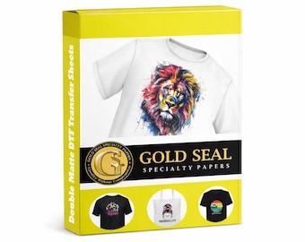 Gold Seal Specialty Papers Double Matte DTF 8.5x11 Transfer Sheets