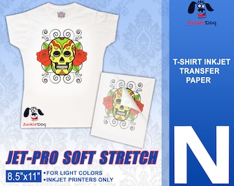 50 Sheets  Iron On Paper - Neenah Jet Pro SofStretch Inkjet Heat Transfer Paper - Iron On Transfer Paper 8.5 X 11"