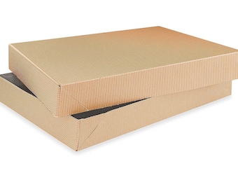 2-Piece Kraft Apparel Gift Boxes - 11 1⁄2 x 8 1⁄2 x 1 5⁄8" -30 Pack