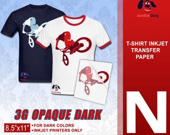 100 Blatt - Neenah 3G Jet Opaque Inkjet Heat Transfer Paper - zum Aufbügeln für dunkle Farben 21,5 x 28,5 cm