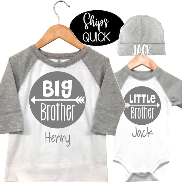 Personalized Big Brother Shirt, Big Brother Little Brother Shirts, Little brother coming Home outfit, Matching Big Brother Little Brother