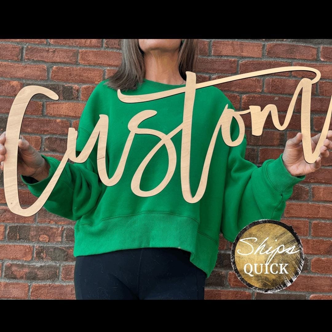 Custom Business Sign, Custom Wood Words, Personalized Wood Sign, Wooden ...