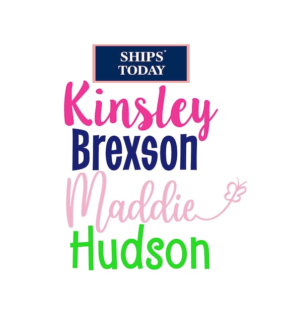 Name Sticker Decal, Name Sticker for Trunk, Back to School Supply Stickers, Name Stickers for Kids, Name Stickers for Cups, Vinyl Name Decal