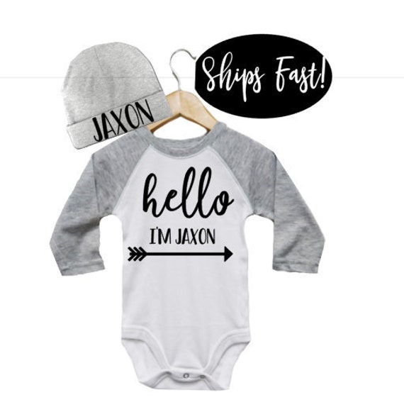 grey newborn outfit