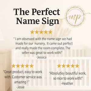 Custom Name Sign, Personalized Wooden Name Sign for Nursery, Wall Decor, Wood Letters, Baby Nursery Name Sign, Wooden Sign for Baby image 3