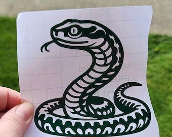 Customizable Viper Snake Vinyl Decal Sticker Car Laptop Journal