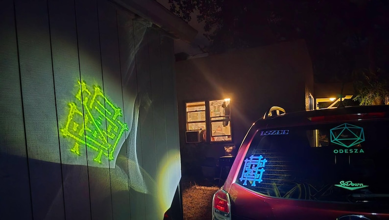 Rave Edm Dj Custom Glow In Dark Holographischer Vinyl Aufkleber Bild 11