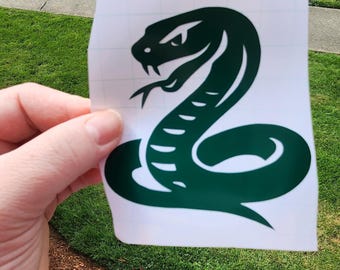 Customizable Cobra Snake Vinyl Decal Sticker Car Laptop Journal
