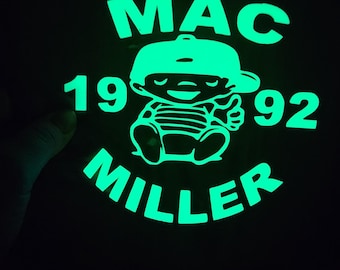 Glow in the Dark Holographic Custom Artist Vinyl Decal Sticker Car Laptop Journal