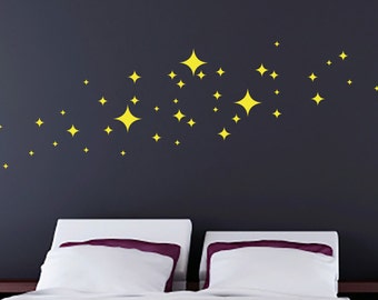 Hollywood Stars Decal Magical Star Decals Fairy Stars Sparkle Decal Fairy Dust Decal