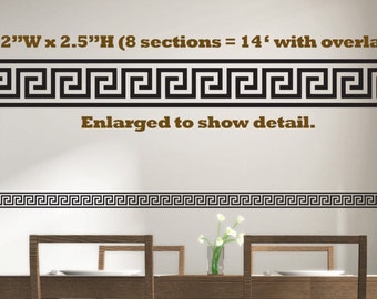 Greek Border Decal Pattern Wallpaper Geometric Wall Decal Greek Decor Wall Pattern Decal Wall Border Design Decal Zig Zag Decal Egyptian