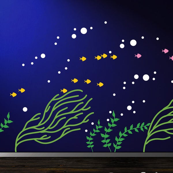 Seaweed Wall Decal Etsy
