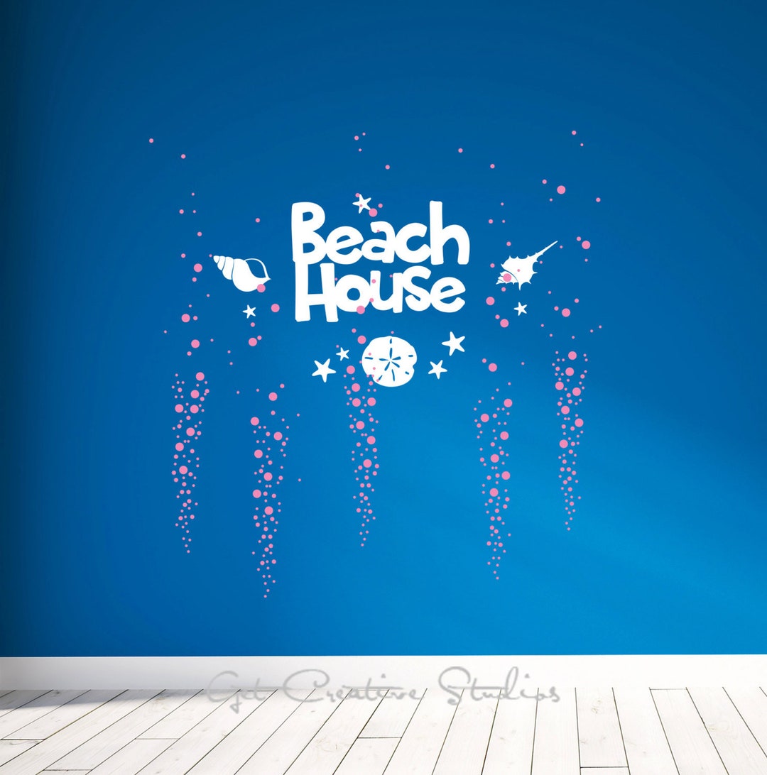 Beach Wall Decal Ocean House Wall Decal Beach Decal Beach Etsy