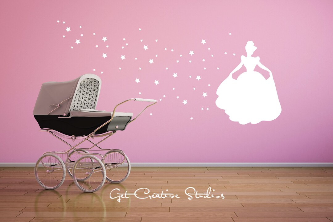 Cinderella Wall Decal Princess Wall Decal Fairy Tale Wall Etsy