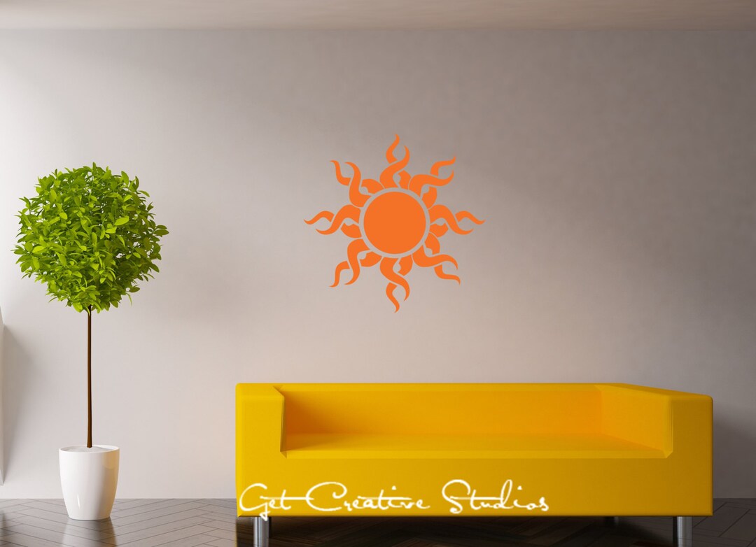 Tribal Sun Decal Decorative Wall Decal Mayan Decal Aztec Decal Tattoo ...