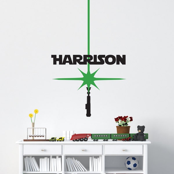 Light Saber Wall Decal Star Wars Wall Decal Jedi Wall Decal Star Wars Decor Luke Skywalker Wall Decal Lightsaber Wall Decal Obi Wan