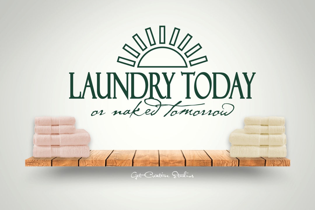 Laundry Decal Room Wall Decal Wash Room Decor Utility Wall Art Etsy