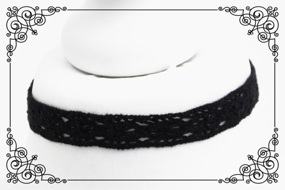 Plain Black Choker Necklace, Velvet Choker, Simple Choker, 90s