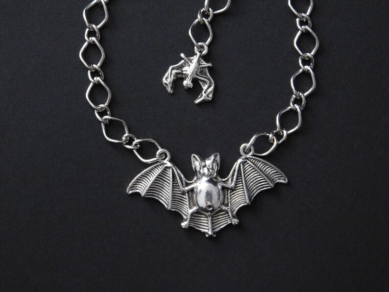 LARGE BAT BRACELET Bat Pendant Bracelet Halloween Bracelet Etsy UK