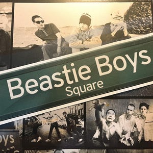 Custom Beastie Boys Square Street Sign Sticker