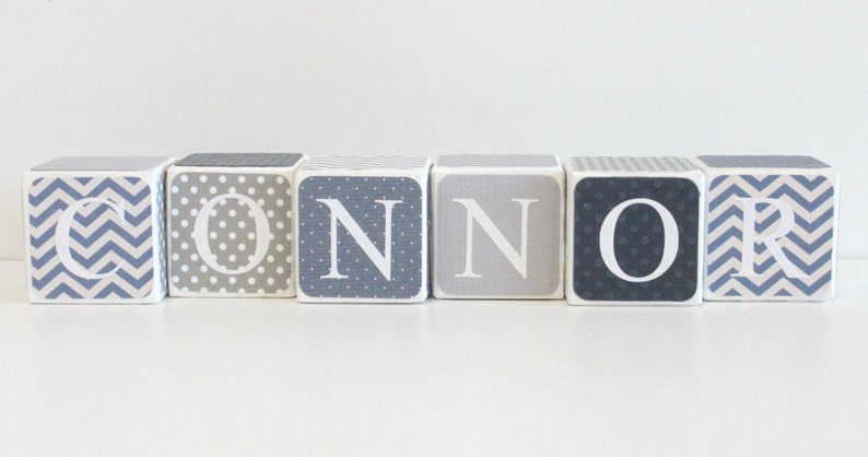 Custom Baby Name Baby Blocks Nursery Baby Shower Gift