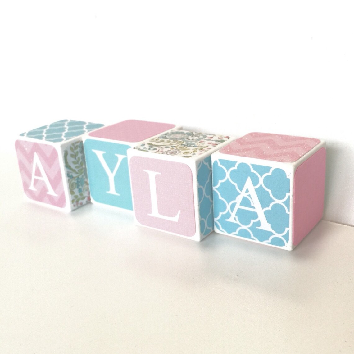 Custom Baby Name Baby Blocks Nursery Baby Shower Gift Etsy