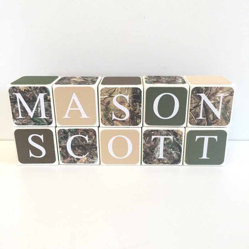 Personalized Wooden Name Baby Blocks Letter Blocks Age Etsy