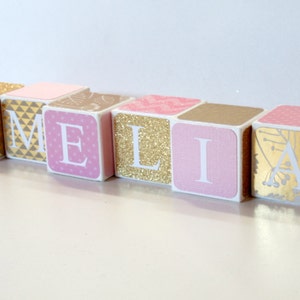 Custom Baby Name Baby Blocks Nursery Baby Shower Gift