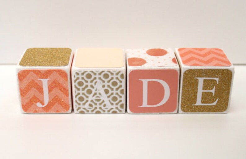 Personalized Wooden Name Baby Blocks Letter Blocks Age Etsy