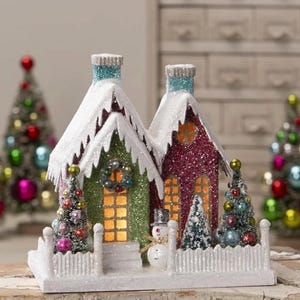Bethany Lowe Snowman Kitschmas Cottage