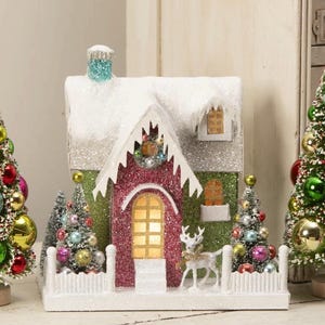 Bethany Lowe Reindeer Kitschmas Cottage