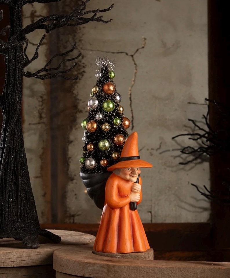 Bethany Lowe Witch Carrying Tree - Thumbnail 3