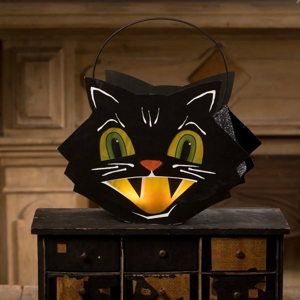 Mr. Cool Cat Halloween Lantern Bethany Lowe