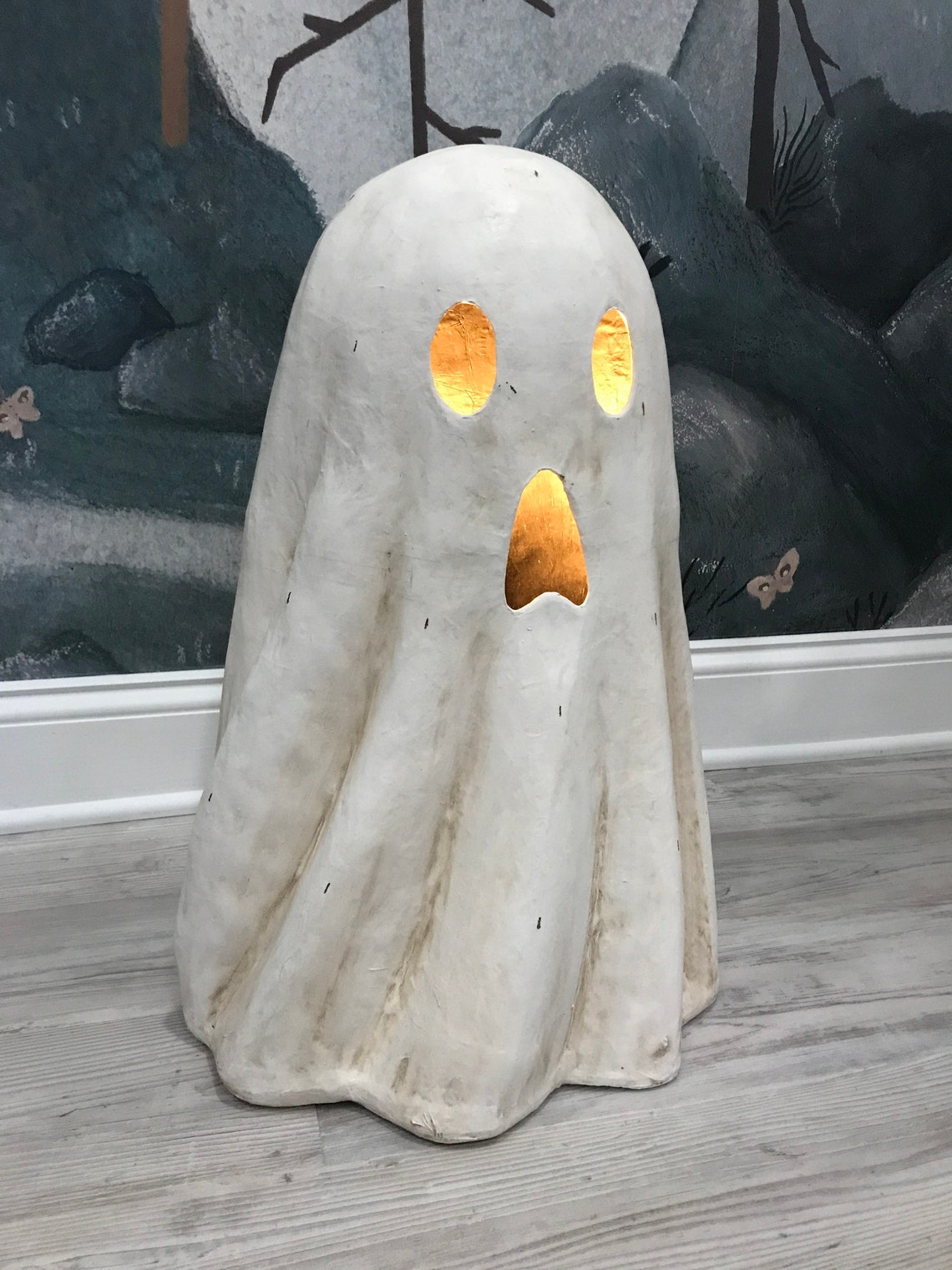 Bethany Lowe Ghost Luminary Large Paper Mache Etsy
