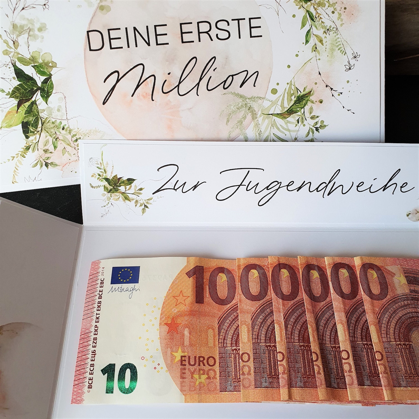 Expressversand Geldgeschenk Jugendweihe Erste Million Etsy
