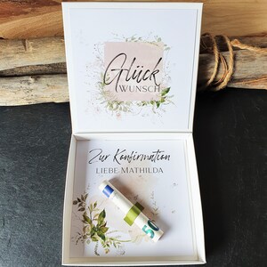 Geldgeschenk Konfirmation Geschenk Konfirmation Geschenkbox Konfirmation Geldgeschenk individualisiertes Geschenk boho Bild 2