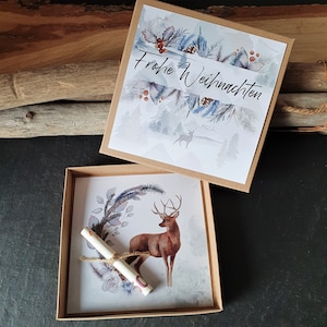 Geldgeschenk Weihnachten | Geschenkbox Geldgeschenk | Geschenk für Weihnachten | personalisiertes Weihnachtsgeschenk