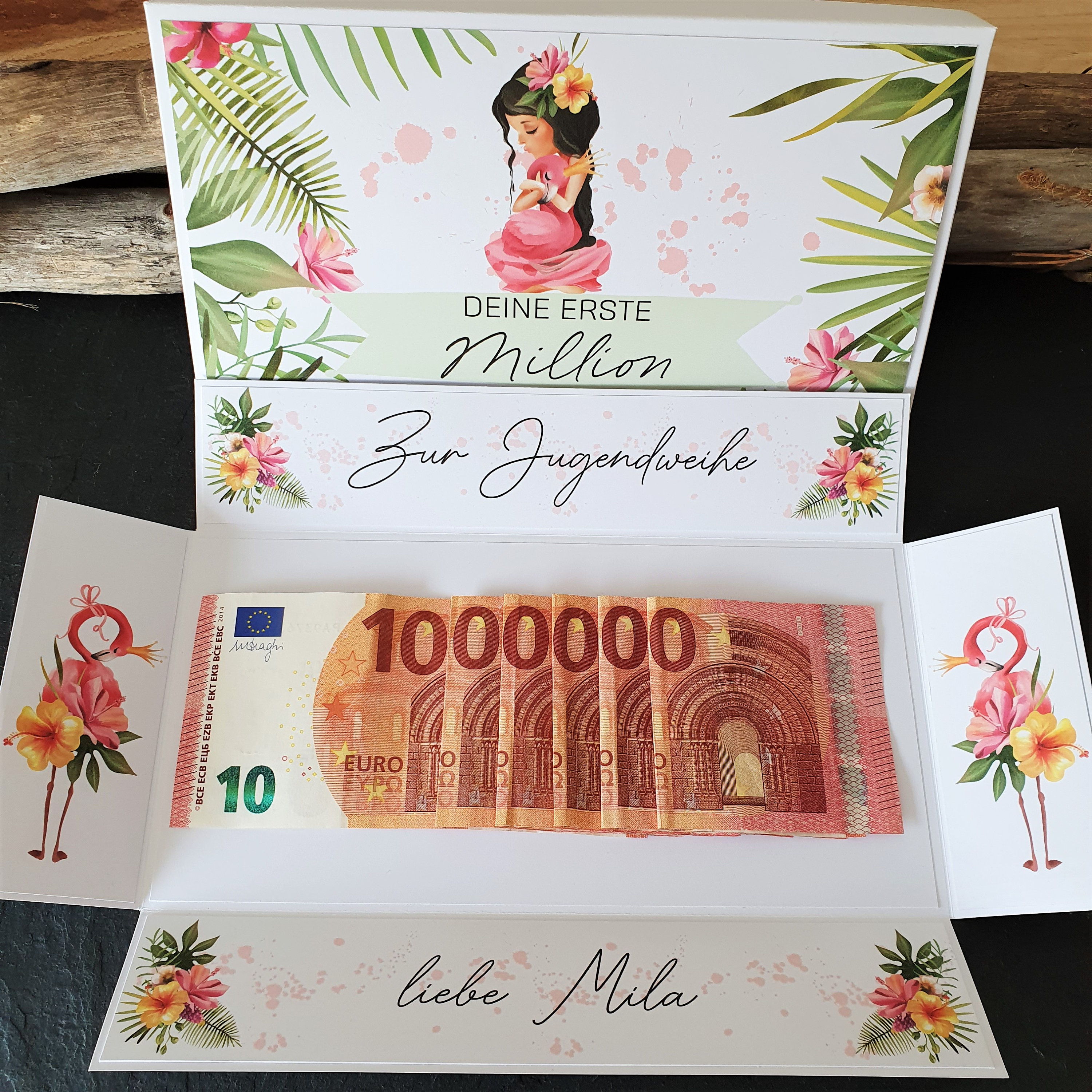 Wieviel Geld Schenkt Man Zur Jugendweihe Geldgeschenk Jugendweihe Erste Million Geschenk Jugendweihe | Etsy