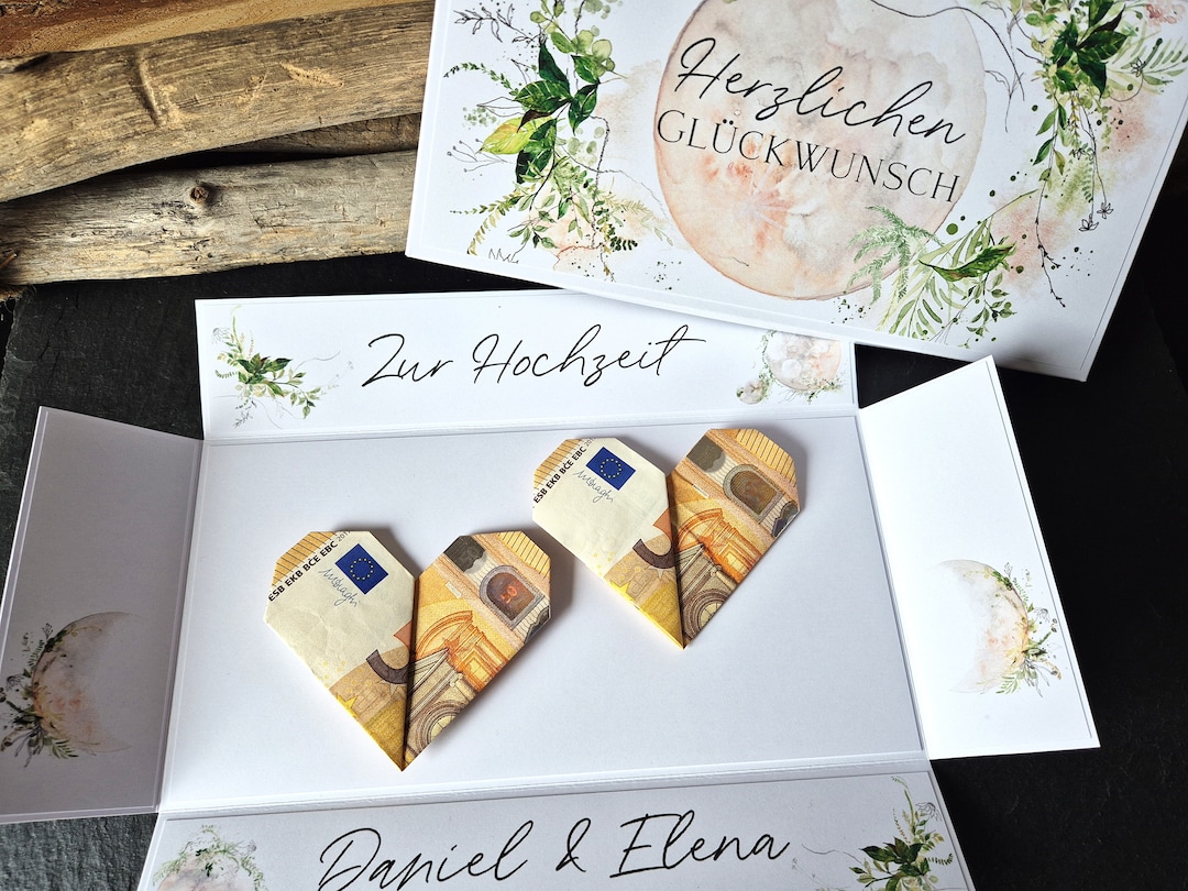 Personalisierte Karte für Geldgeschenke zur Hochzeit | Geschenk ... Personalisierte Karte für Geldgeschenke zur Hochzeit | Geschenk ...