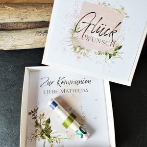 Geldgeschenk Kommunion | Geschenk Kommunion | Geschenkbox Kommunion Geldgeschenk | personalisiertes Geschenk boho