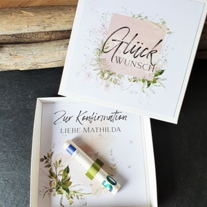 Geldgeschenk Konfirmation Geschenk Konfirmation Geschenkbox Konfirmation Geldgeschenk individualisiertes Geschenk boho Bild 1