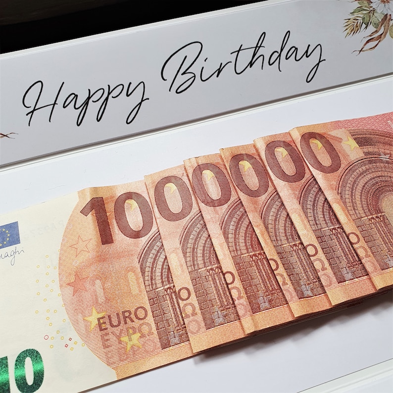 Geldgeschenk Geburtstag Erste Million Explosionsbox | Etsy