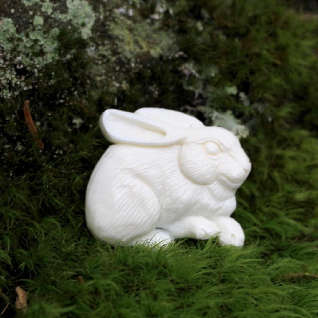 Boney Rabbit Handcrafted Bone Rabbit Charm Woodland Bunny Pendant Necklace Focal ...