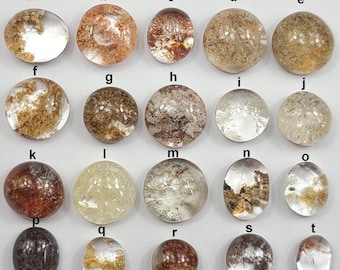Inner Landscapes: Scenic Quartz Rounds, Natural Garden Gems (Choose A-T), 12mm