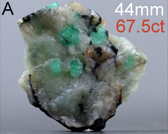 Raw Emerald Specimens for Transformation, Prosperity & Intuition (Select A-I), 44mm