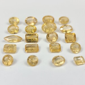 Imperial Topaz Parcel • Faceted Mix Shapes • 5–10 mm Golden Gems image 4