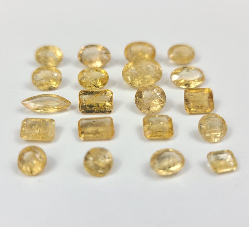 Imperial Topaz Parcel • Faceted Mix Shapes • 5–10 mm Golden Gems image 4