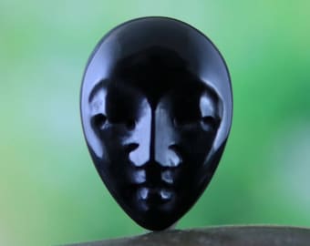 Bull Horn Carved Face Flat Back Organic Cabochon All Natural Jewelry Designers Piece Pendants Rings Charms Mediation Rest Yoga Peace 20MM