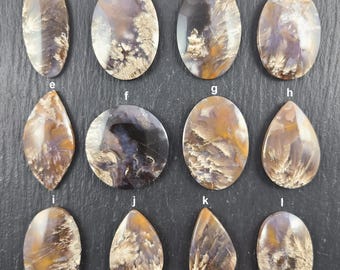 Natural Purple Sage Agate – 30–40mm Cabochons | Wisdom, Tranquility & Energy Balance